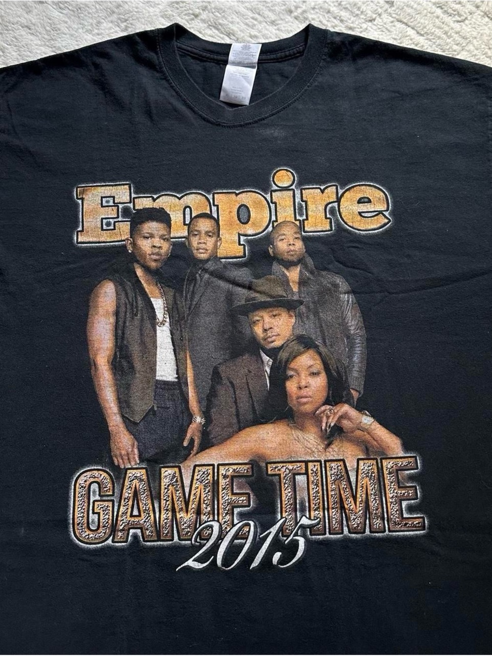 HBO Empire Game Time 2015 Black Graphic T-Shirt XL